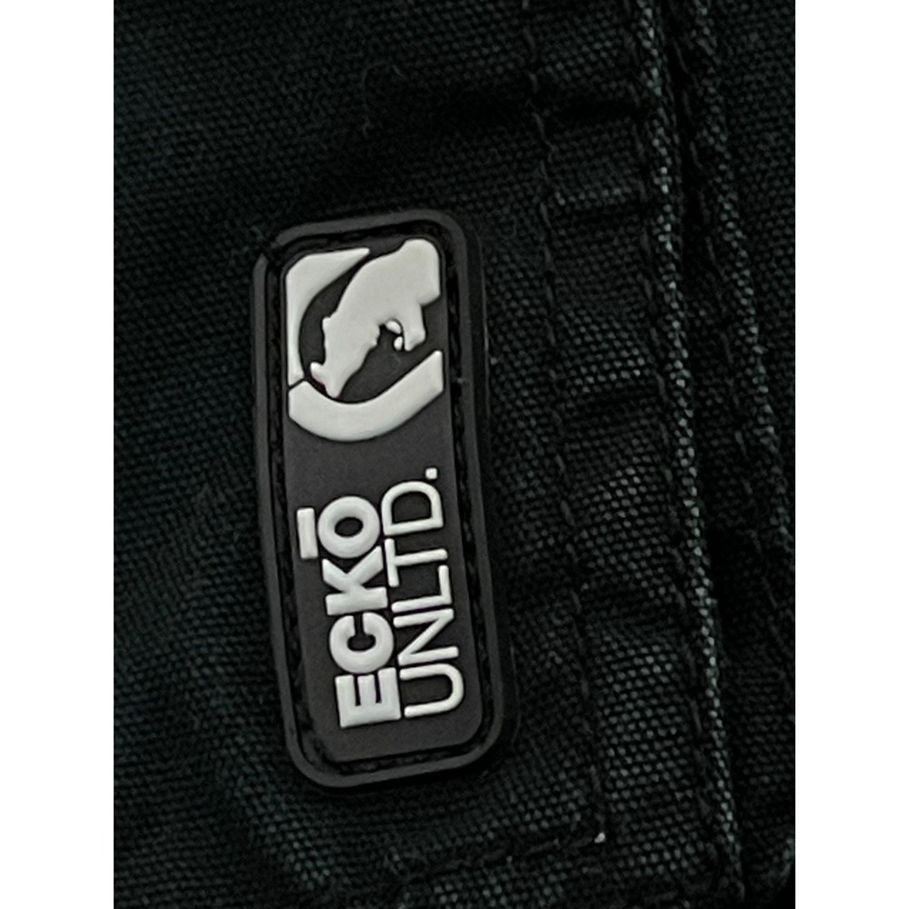 Ecko Unltd Mens Black Cargo Shorts 32 Y2K Streetwear Skater Baggy Hip Hop - Picture 13 of 14